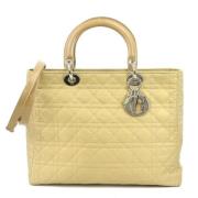 Pre-owned Fabric dior-bags Dior Vintage , Yellow , Dames