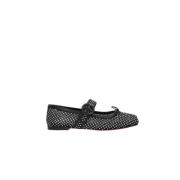 Zwarte platte schoenen gemaakt in Italië Christian Louboutin , Black ,...