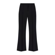 Wollen broek met darts Chloé , Black , Dames