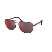 Zonnebril Linea Rossa PS 54Zs Prada , Black , Heren