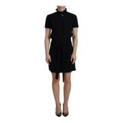 Zwarte Sheath Mini Jurk met Logo Dsquared2 , Black , Dames