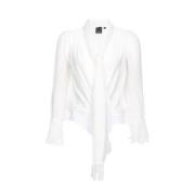 Witte Topwear voor Vrouwen Ss24 Pinko , White , Dames