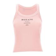 Roze Katoenen Top Rotate Birger Christensen , Pink , Dames