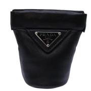 Pre-owned Leather prada-bags Prada Vintage , Black , Dames