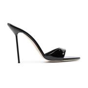 Zwarte Stiletto Hak Open Teen Paris Texas , Black , Dames