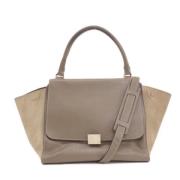 Pre-owned Leather celine-bags Celine Vintage , Beige , Dames