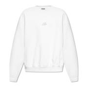 Sweatshirt met bedrukt logo Balenciaga , Gray , Heren