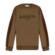 Katoenen sweatshirt Lanvin , Brown , Heren