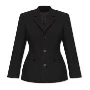 Blazer met open revers Balenciaga , Black , Dames