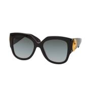 Le Bouton Vierkante Zonnebril Gucci , Black , Dames