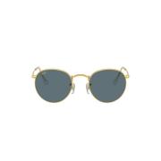 Ronde Metalen Zonnebril Ray-Ban , Yellow , Heren