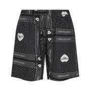 Bandana Print Katoenen Shorts met Logo Carhartt Wip , Multicolor , Her...