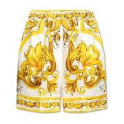 Zijden shorts Dolce & Gabbana , Yellow , Dames