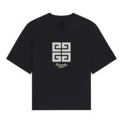 Zwart T-shirt met 4G embleem Givenchy , Black , Heren