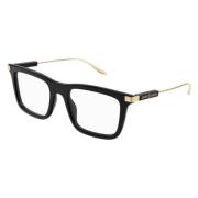 Rechthoekige Optische Bril Zwart Gucci , Black , Unisex