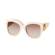 Le Bouton Square Zonnebril Gucci , Beige , Dames