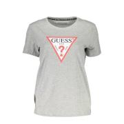 Grijze Katoenen Tops & T-shirt, Korte Mouw, Biologisch Guess , Gray , ...