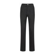 Zwarte Denim Broek Max Mara , Black , Dames