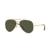 Aviator Zonnebril Goud Groen Metaal Ray-Ban , Yellow , Unisex