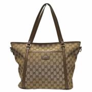 Pre-owned Fabric gucci-bags Gucci Vintage , Beige , Dames