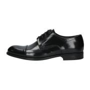 Leren Veterschoenen Exton , Black , Heren