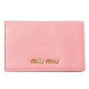 Pre-owned Leather wallets Miu Miu Pre-owned , Pink , Dames