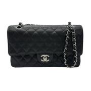 Pre-owned Leather shoulder-bags Chanel Vintage , Black , Dames