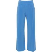 Blauwe Jersey Capri Broek Le Tricot Perugia , Blue , Dames