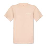 Katoenen T-shirt Sporty & Rich , Pink , Dames