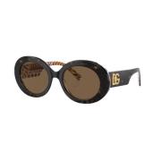 Stijlvolle zonnebril in Havana Brown Dolce & Gabbana , Brown , Dames