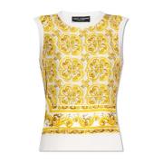 Top met 'Majolica'-print Dolce & Gabbana , Yellow , Dames