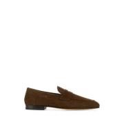 Stijlvolle Bruine Suède Loafers Tod's , Brown , Heren