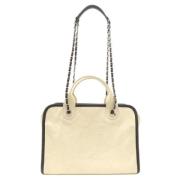 Pre-owned Fabric chanel-bags Chanel Vintage , Beige , Dames