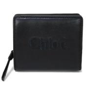 Pre-owned Leather wallets Chloé Pre-owned , Black , Dames