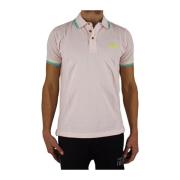 Roses Polo Shirt Korte Mouw Geborduurd Cerruti 1881 , Pink , Heren