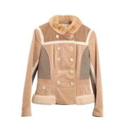 Pre-owned Velvet tops Louis Vuitton Vintage , Beige , Dames