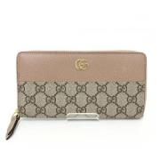 Pre-owned Canvas wallets Gucci Vintage , Beige , Dames