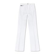 Jeans met uitlopende pijpen Dolce & Gabbana , White , Dames