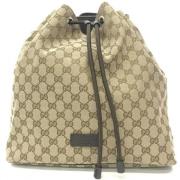 Pre-owned Fabric gucci-bags Gucci Vintage , Beige , Dames