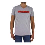 Logo TShirt Stretch - Grijs V-Hals Cerruti 1881 , Gray , Heren