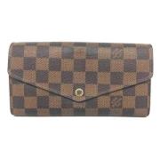 Pre-owned Canvas wallets Louis Vuitton Vintage , Brown , Dames