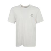 Vintage Stamp Print T-shirts en Polos Golden Goose , White , Heren