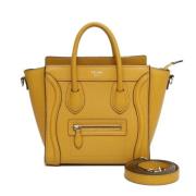 Pre-owned Leather handbags Celine Vintage , Yellow , Dames