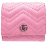 Pre-owned Leather wallets Gucci Vintage , Pink , Dames