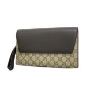 Pre-owned Leather clutches Gucci Vintage , Brown , Heren