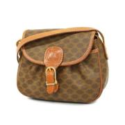 Pre-owned Leather shoulder-bags Celine Vintage , Brown , Dames
