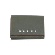 Pre-owned Leather wallets Marni Pre-owned , Green , Dames