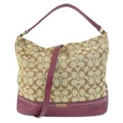 Pre-owned Fabric handbags Coach Pre-owned , Beige , Dames