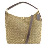 Pre-owned Fabric totes Coach Pre-owned , Beige , Dames