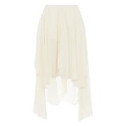 Witte zijden shorts met splitten Chloé , White , Dames